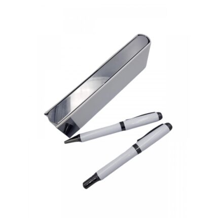 Deri Metal Kutulu İkili Set