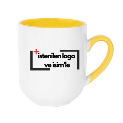 Porselen Sarı Elite Kupa Bardak