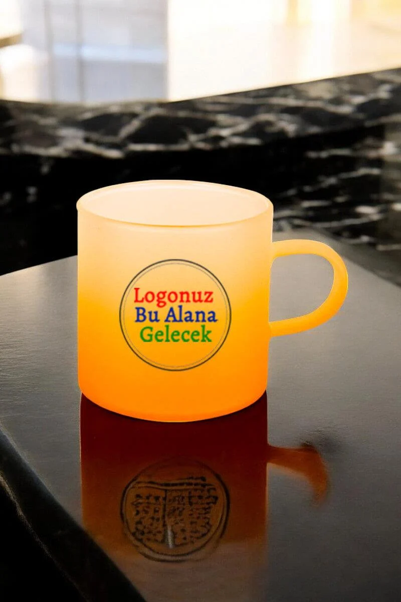 Buzlu Renkli Kahve Fincanı Buzlu Renkli Kahve Fincanı