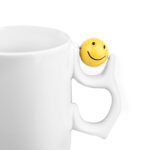 Emoji Porselen Beyaz Kupa Bardak