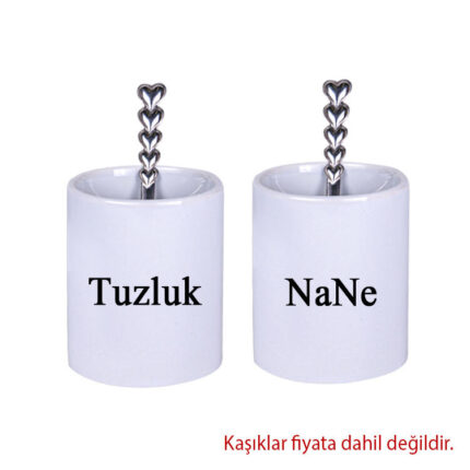 Porselen Kulpsuz İkili Fincan Seti