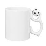 Futbol Toplu Porselen Beyaz Kupa Bardak