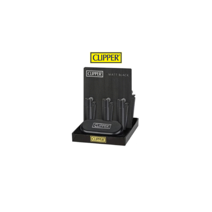 Clipper Matt Black Metal Çakmak