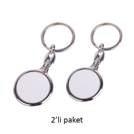 Bella Çift Taraflı Metal Anahtarlık - 2'li Paket